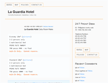 Tablet Screenshot of laguardiahotelcebu.com